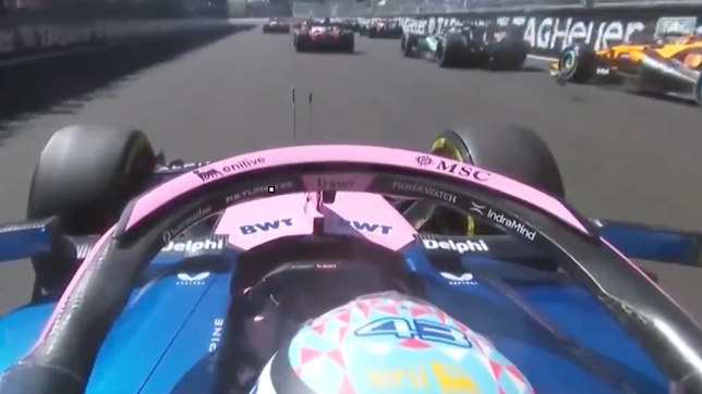 la espectacular largada de colapinto para ganar dos lugares en el gp de espana