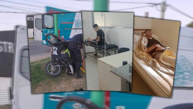 robaron una moto en la plata, chocaron en ensenada y terminaron en el hospital