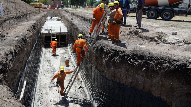 dieron a conocer los avances de las obras en los arroyos de la plata para prevenir inundaciones