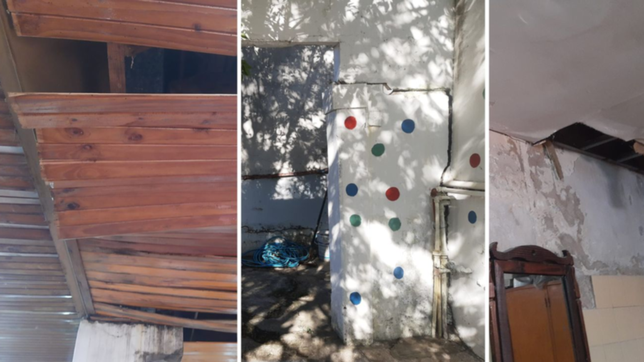 una casa para ninos se viene abajo y los trabajadores le reclaman soluciones a cagliardi