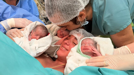 Alegría múltiple: nacieron trillizos en el Hospital Español de La Plata
