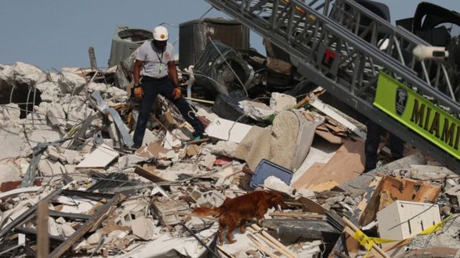 continua la busqueda de los nueve argentinos desaparecidos tras el derrumbe en miami