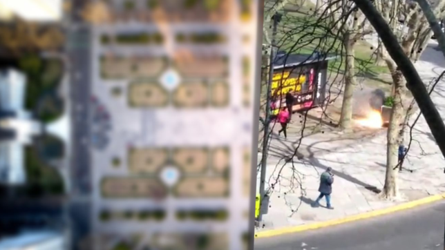 video: tension por la explosion de una cabina de electricidad en plaza moreno