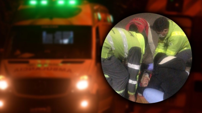 choque y susto en la plata: un auto atropello a un delivery