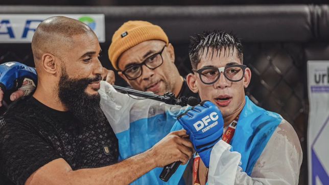 el peleador platense que vive en brasil y se hace lugar entre los mas grandes