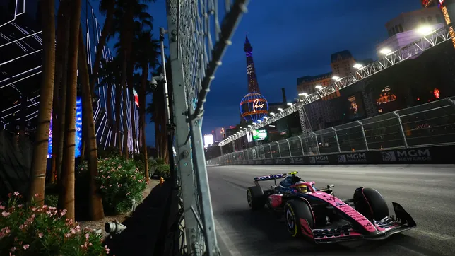 franco colapinto sufrio toda la carrera de las vegas con un auto sin ritmo
