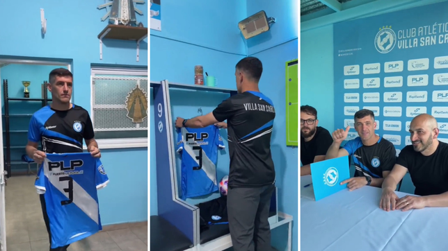 asi fue la presentacion del lucas licht como nuevo dt de villa san carlos