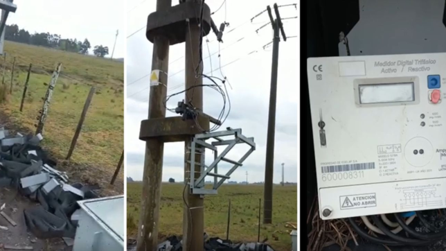 video: robaron un transformador y corrieron riesgo de morir electrocutados