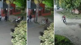 el indignante video del robo de la bicicleta a un trabajador que llegaba a su casa