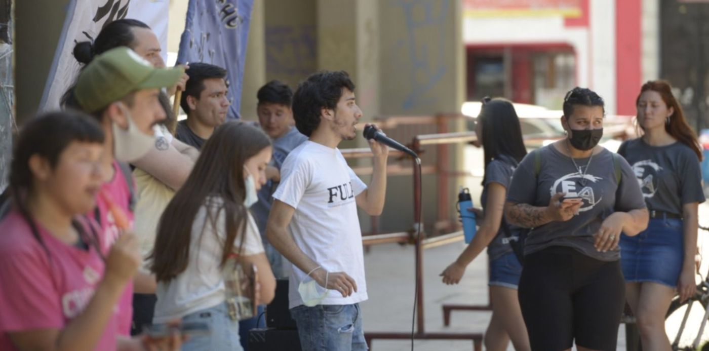Marcha del la FULP por el boleto estudiantil