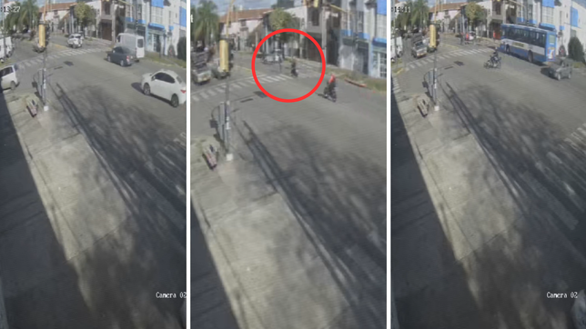 una jubilada fue atropellada por un motociclista, sufrio una fractura de craneo y lucha por su vida