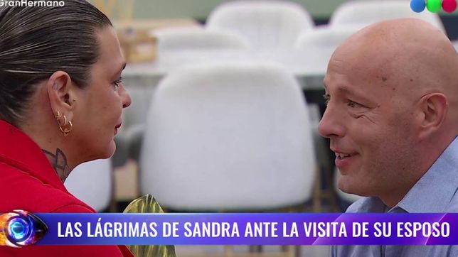 el esposo de sandra priore se sumo al congelados de gran hermano y le llevo un obsequio de gimnasia