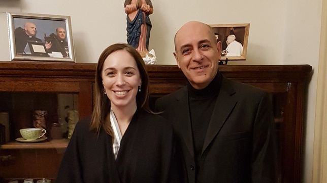con la ley del aborto caida y mas aliviada, vidal fue a merendar con el arzobispo tucho fernandez