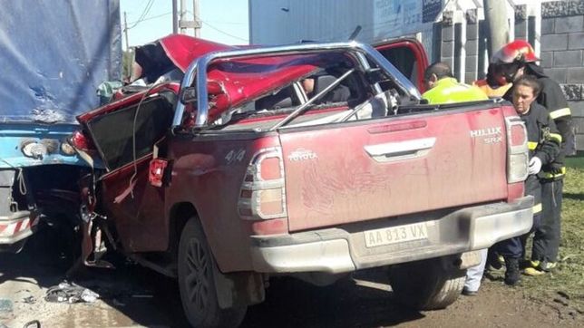 brutal choque en cadena en la plata: tres heridos graves
