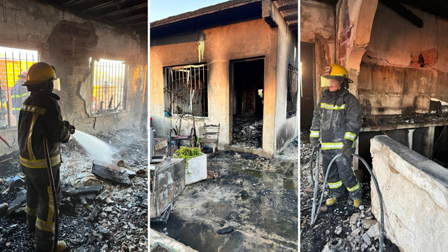 se incendio una casa en berisso y el perro de la familia murio atrapado entre las llamas