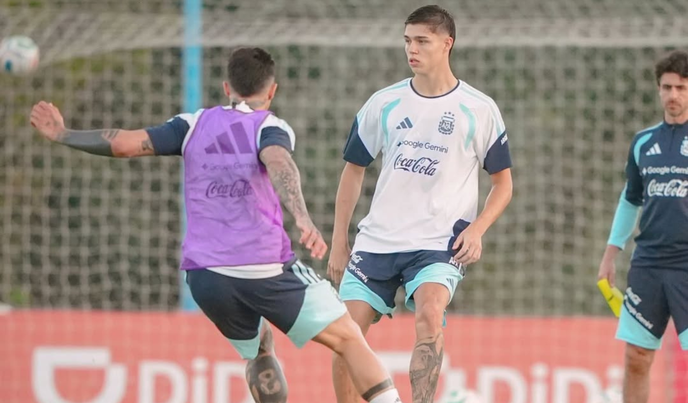 Palacios entrenamiento Selección argentina