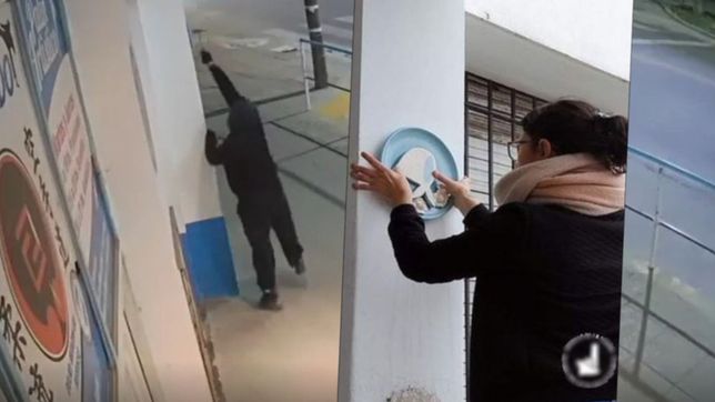 video: destruyeron el panuelo de las abuelas que habia repuesto el club villa san carlos