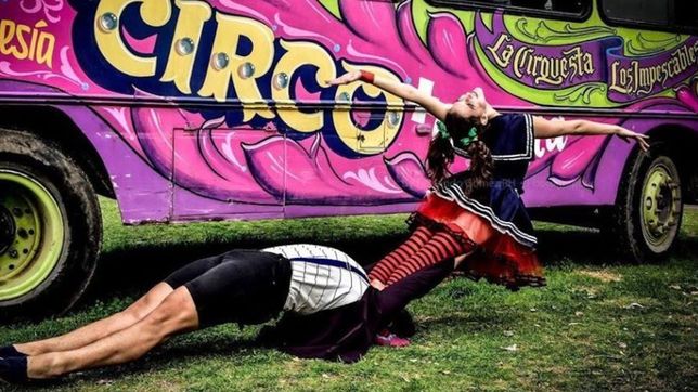 una pareja platense de circo elegida para estudiar en francia pide ayuda para poder viajar