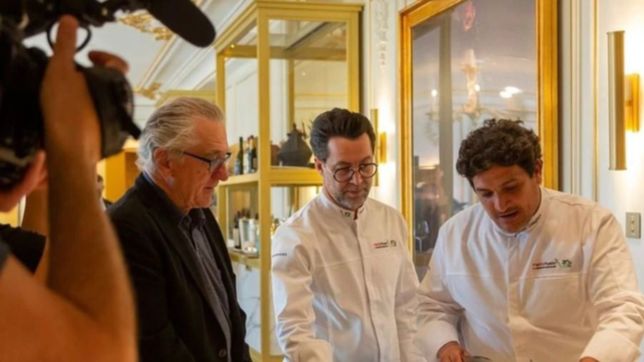 robert de niro hizo una critica de un plato del chef platense mauro colagrecco y fue viral