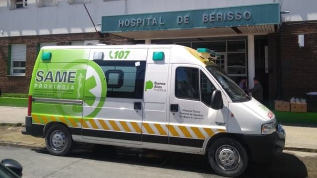 una embarazada termino en el hospital tras protagonizar un accidente con una camioneta