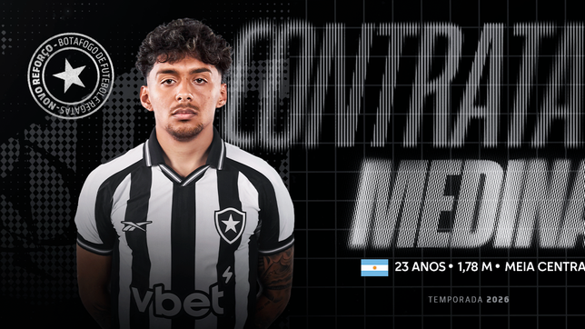 ¡bienvenido, estrella!: botafogo anuncio la llegada de medina y se prepara para su presentacion