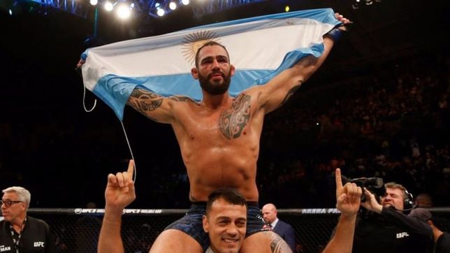 ufc: el platense ponzinibbio gano por nocaut y quedo a un paso de pelear por el titulo
