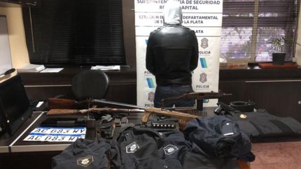 Escopetas, escudos y chalecos: cayó cabecilla de una banda de falsos policías en La Plata