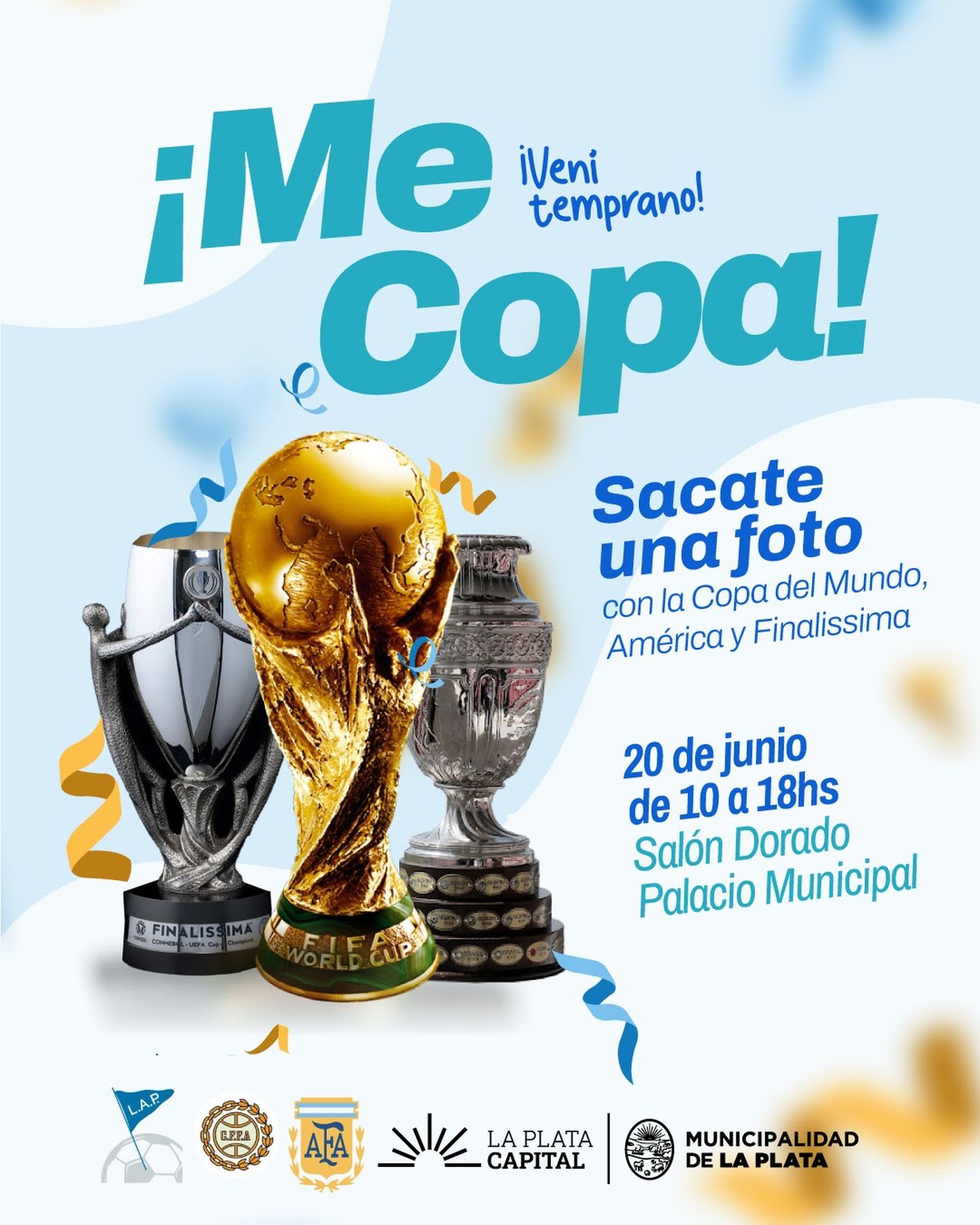 Los trofeos serán exhibidos en el Palacio Municipal de La Plata este viernes Los trofeos serán exhibidos en el Palacio Municipal de La Plata este viernes