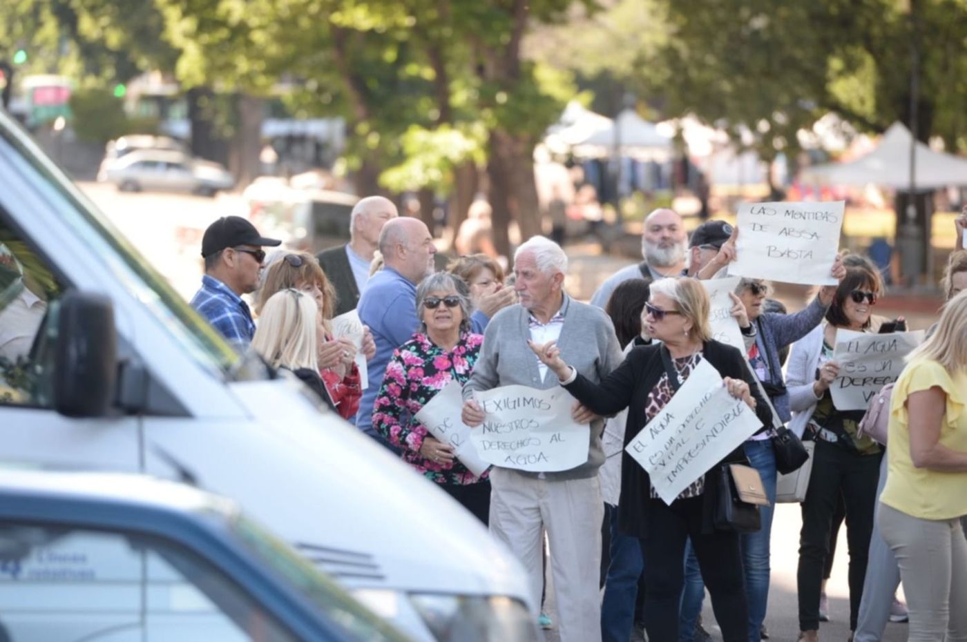 Protesta agua ABSA